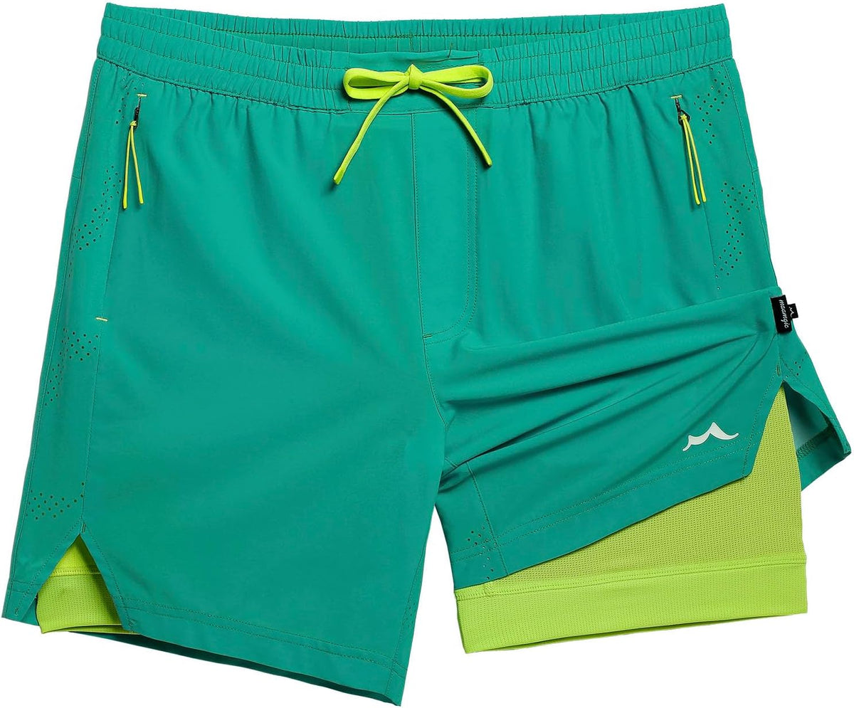 Men's Athletic Running Shorts with Liner Ultra Lightweight Workout Shorts 5"/ 7"