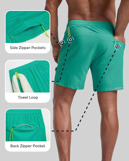 Men's Athletic Running Shorts with Liner Ultra Lightweight Workout Shorts 5"/ 7"