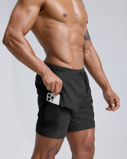 Men's Athletic Running Shorts with Liner Ultra Lightweight Workout Shorts 5"/ 7"
