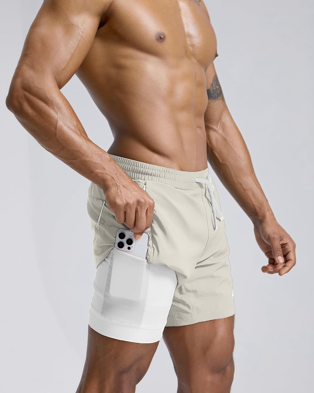 Men's Athletic Running Shorts with Liner Ultra Lightweight Workout Shorts 5"/ 7"