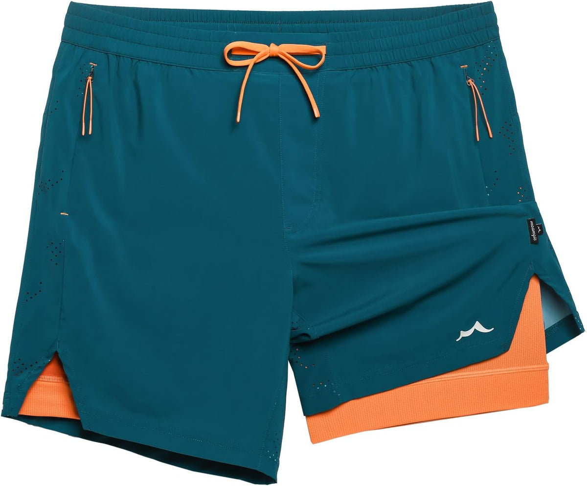 Men's Athletic Running Shorts with Liner Ultra Lightweight Workout Shorts 5"/ 7"