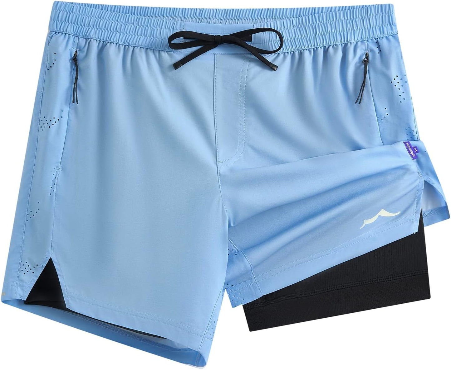 Men's Athletic Running Shorts with Liner Ultra Lightweight Workout Shorts 5"/ 7"