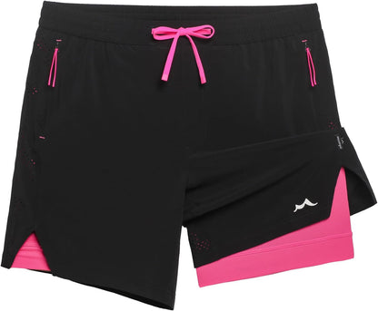 Men's Athletic Running Shorts with Liner Ultra Lightweight Workout Shorts 5"/ 7"