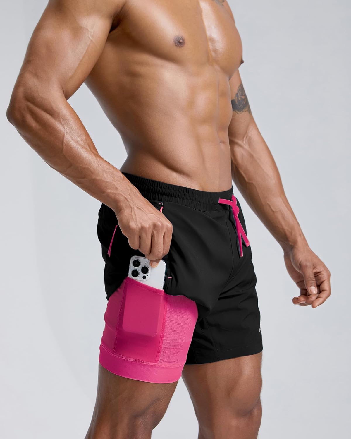 Men's Athletic Running Shorts with Liner Ultra Lightweight Workout Shorts 5"/ 7"