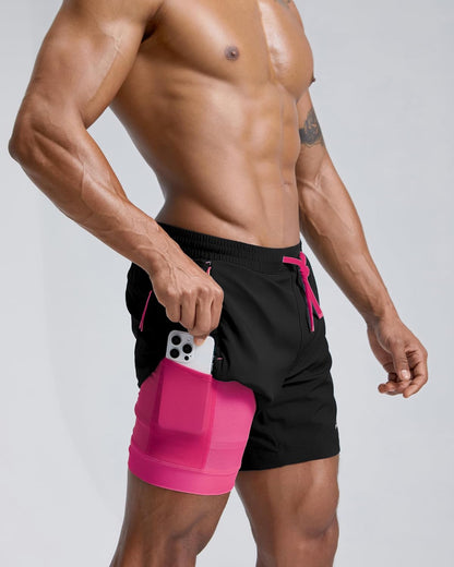 Men's Athletic Running Shorts with Liner Ultra Lightweight Workout Shorts 5"/ 7"
