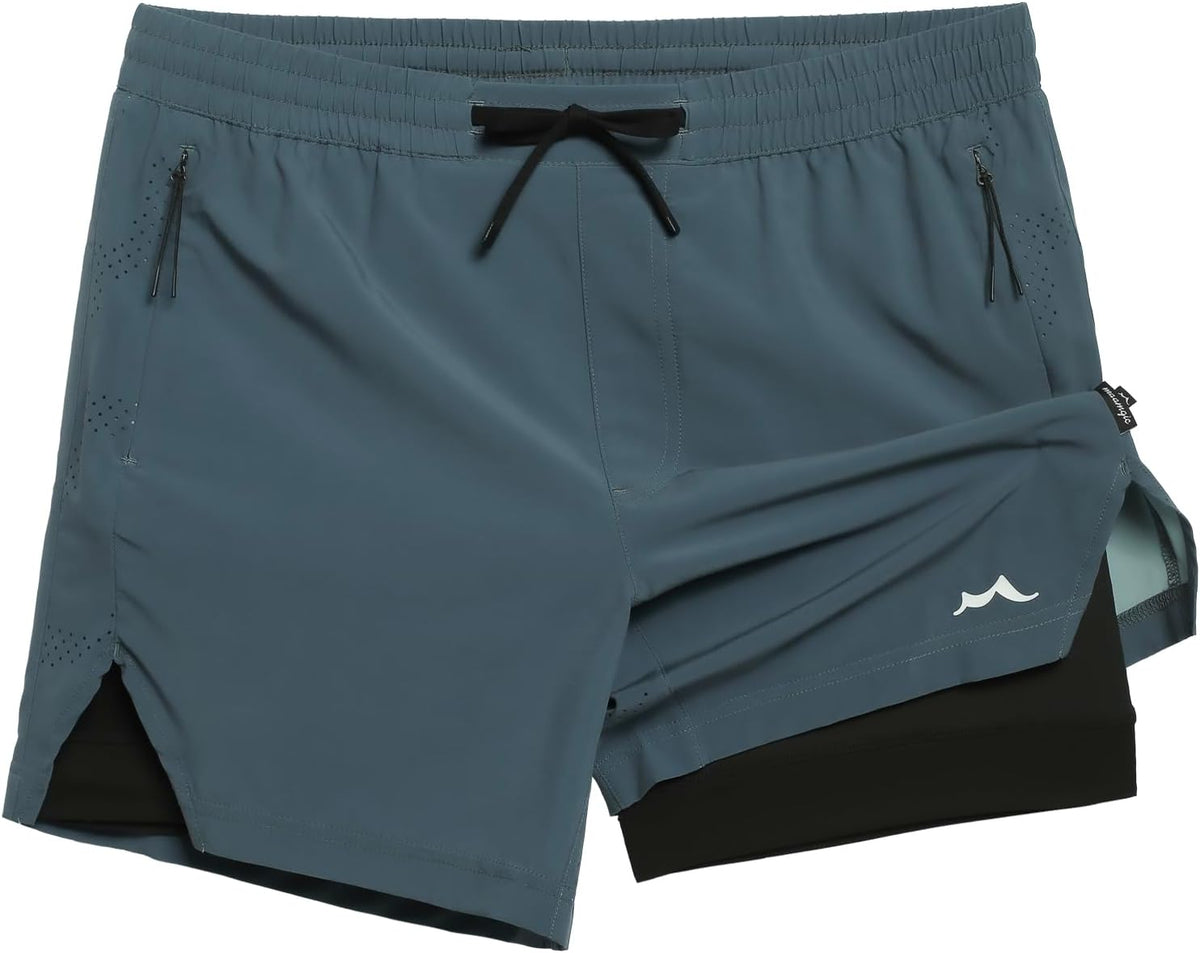 Men's Athletic Running Shorts with Liner Ultra Lightweight Workout Shorts 5"/ 7"