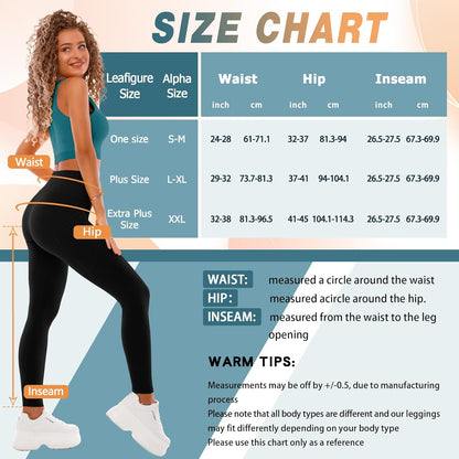 High Waisted Leggings with Pockets Women, Full Length Capri Buttery Soft Stretchy Yoga Pants
