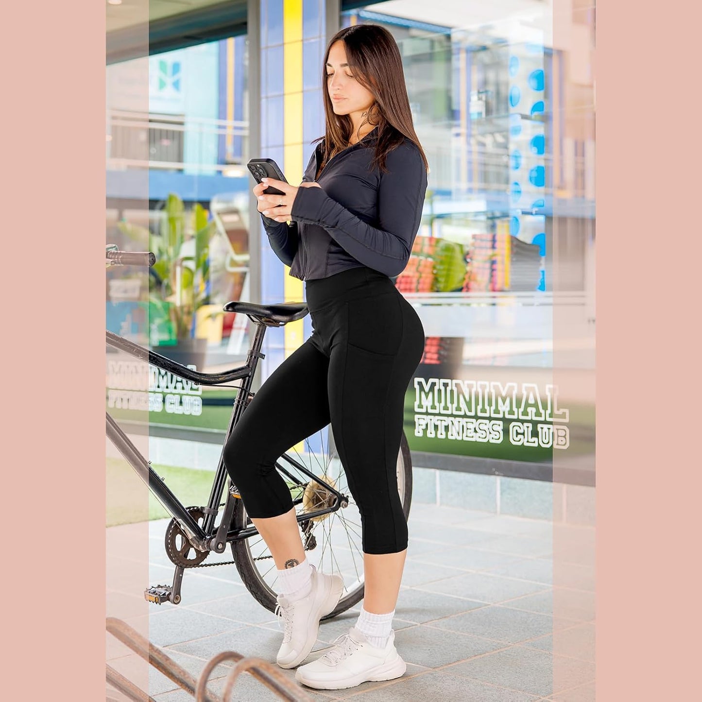 High Waisted Leggings with Pockets Women, Full Length Capri Buttery Soft Stretchy Yoga Pants