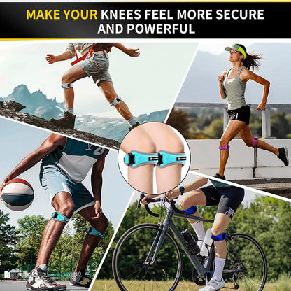 2 Pack Patella Tendon Knee Straps, Knee Brace for Women & Men with Extra Straps, Patella Bands for Pain Relief, Osgood Schlatter, Jumper’s Knee, Tendonitis, Running, Basketball, Volleyball