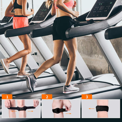 2 Pack Patella Tendon Knee Straps, Knee Brace for Women & Men with Extra Straps, Patella Bands for Pain Relief, Osgood Schlatter, Jumper’s Knee, Tendonitis, Running, Basketball, Volleyball