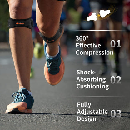 2 Pack Patella Tendon Knee Straps, Knee Brace for Women & Men with Extra Straps, Patella Bands for Pain Relief, Osgood Schlatter, Jumper’s Knee, Tendonitis, Running, Basketball, Volleyball
