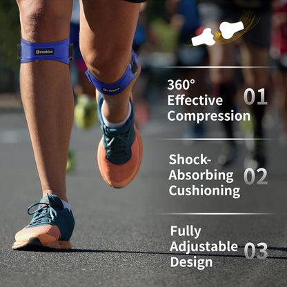 2 Pack Patella Tendon Knee Straps, Knee Brace for Women & Men with Extra Straps, Patella Bands for Pain Relief, Osgood Schlatter, Jumper’s Knee, Tendonitis, Running, Basketball, Volleyball