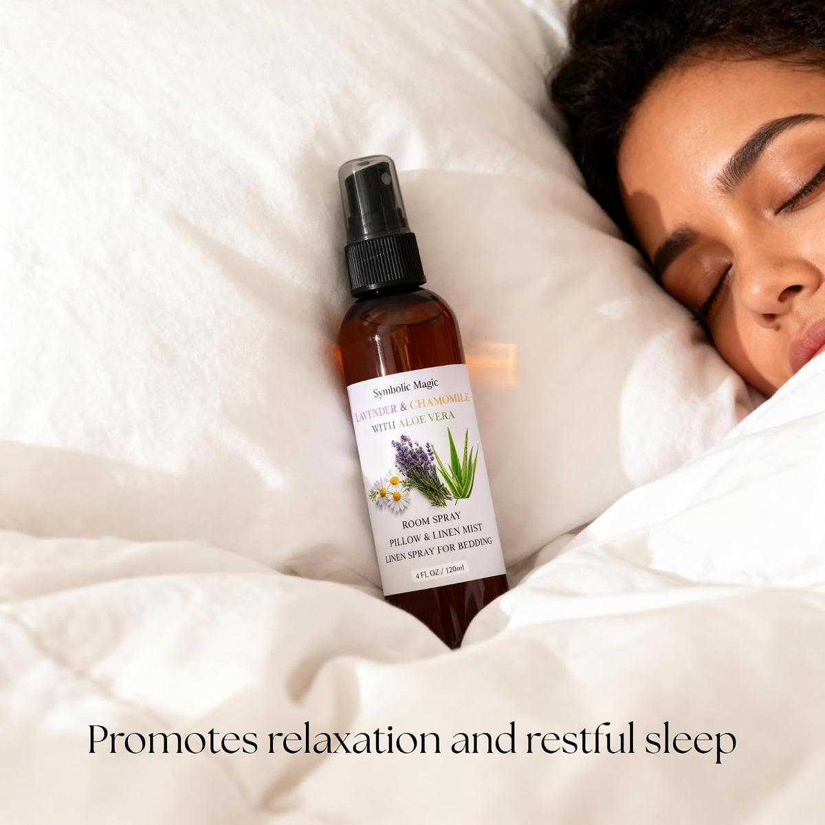 Lavender Essential Oil Room Spray - Linen Spray for Bedding, Sleep, Pillow, Bed, Aromatherapy Oils for Sleep and Pillows, Calming Mist with Chamomile and Aloe Vera
