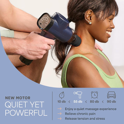 Sonic Massage Gun Percussion Muscle Massager, 8 Heads & 5 Speeds