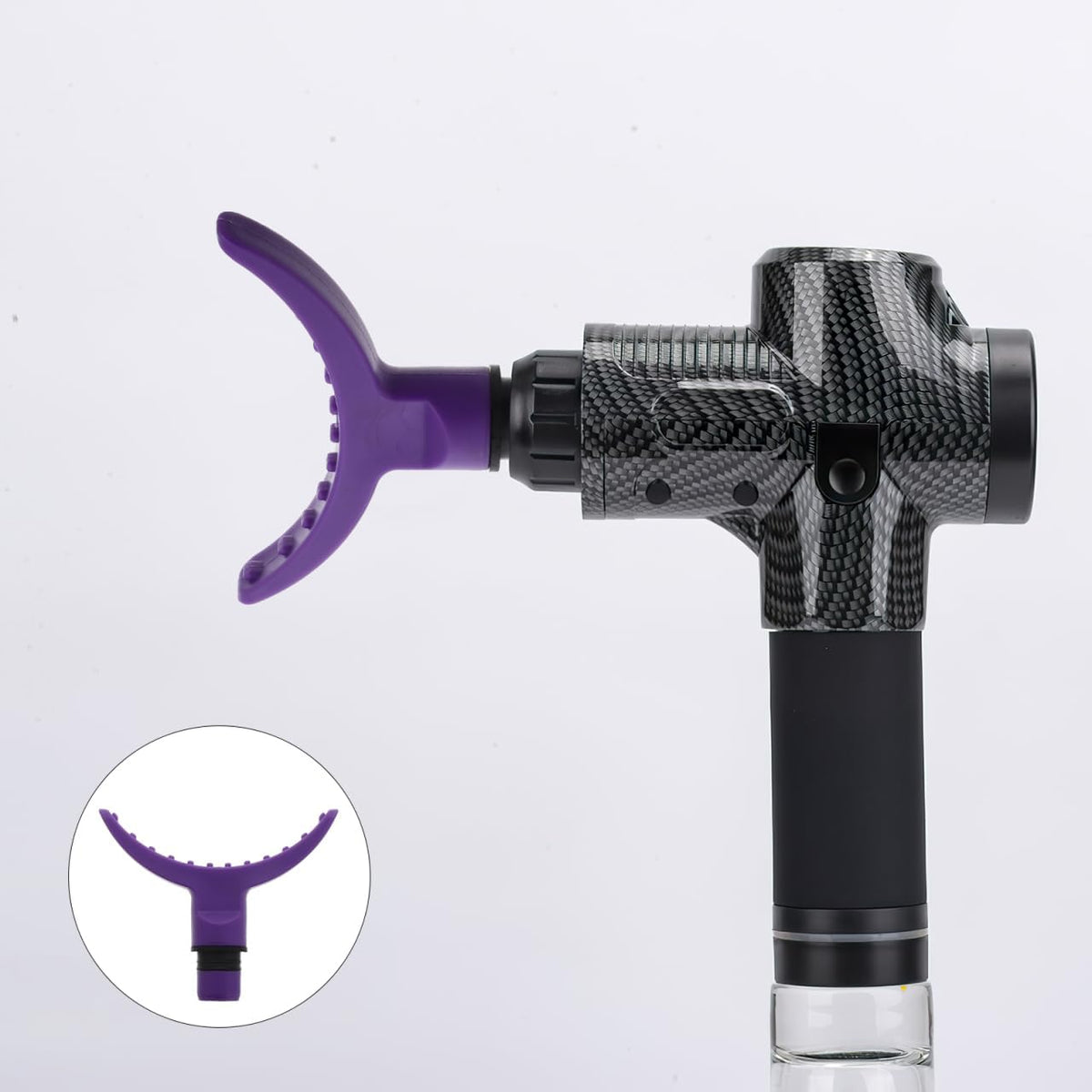 Replaceable Heads Soft Percussion Attachment for Deep Tissue Muscle Relief Back and Leg Relaxation Easy to Use Replacement Accessory