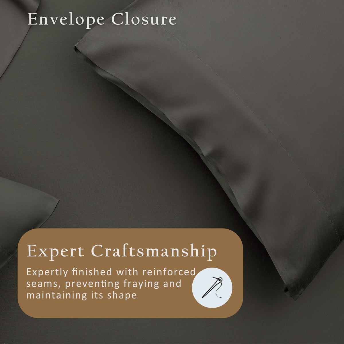 Luxury Pillow Case Set of 2 - Cooling Viscose Derived from Bamboo, Oeko-TEX, Breathabl Silky Soft Pillow Cases with Envelope Closure (Standard, White)