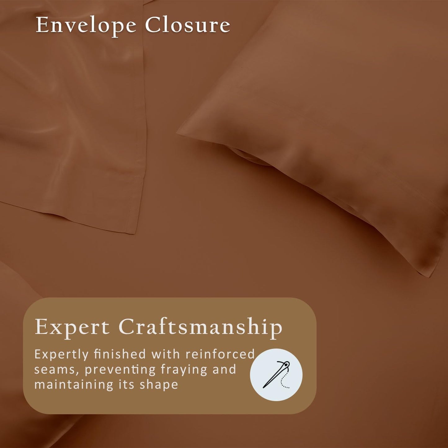 Luxury Pillow Case Set of 2 - Cooling Viscose Derived from Bamboo, Oeko-TEX, Breathabl Silky Soft Pillow Cases with Envelope Closure (Standard, White)
