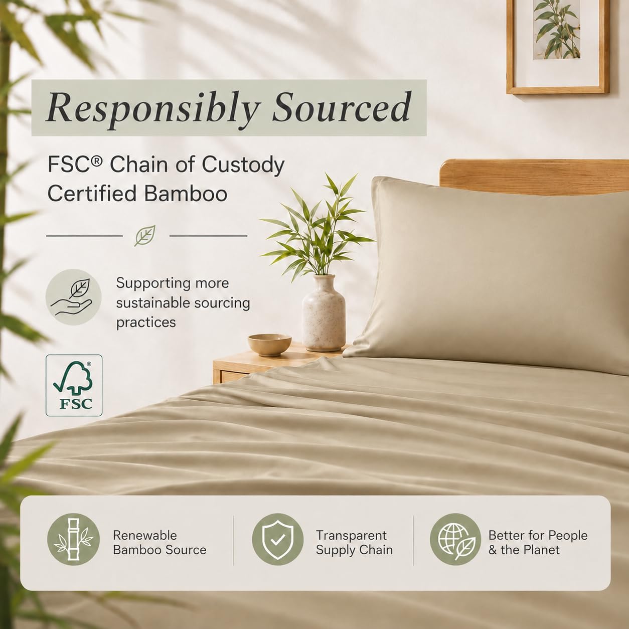 Luxury Pillow Case Set of 2 - Cooling Viscose Derived from Bamboo, Oeko-TEX, Breathabl Silky Soft Pillow Cases with Envelope Closure (Standard, White)