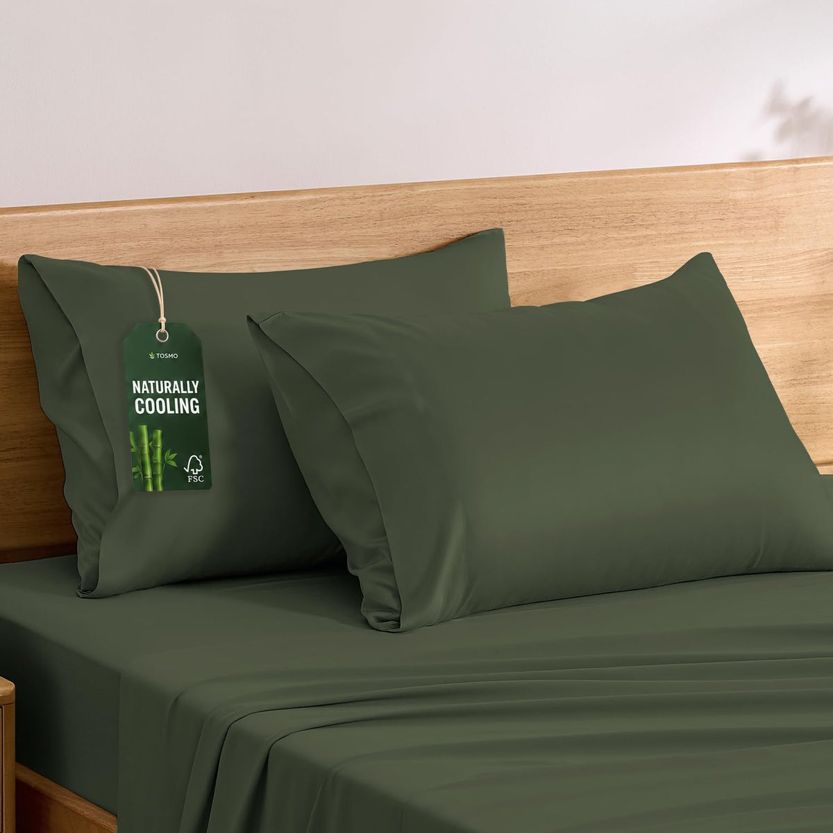 Luxury Pillow Case Set of 2 - Cooling Viscose Derived from Bamboo, Oeko-TEX, Breathabl Silky Soft Pillow Cases with Envelope Closure (Standard, White)