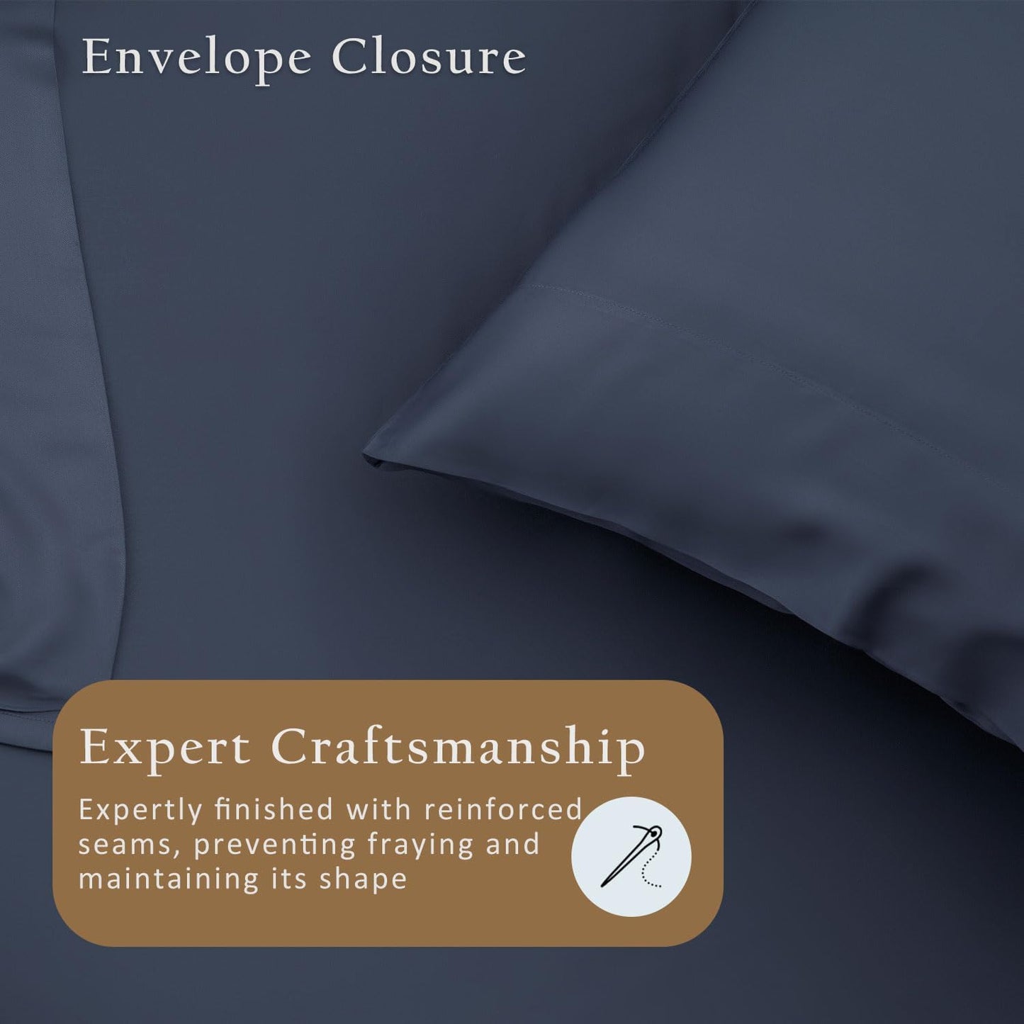Luxury Pillow Case Set of 2 - Cooling Viscose Derived from Bamboo, Oeko-TEX, Breathabl Silky Soft Pillow Cases with Envelope Closure (Standard, White)