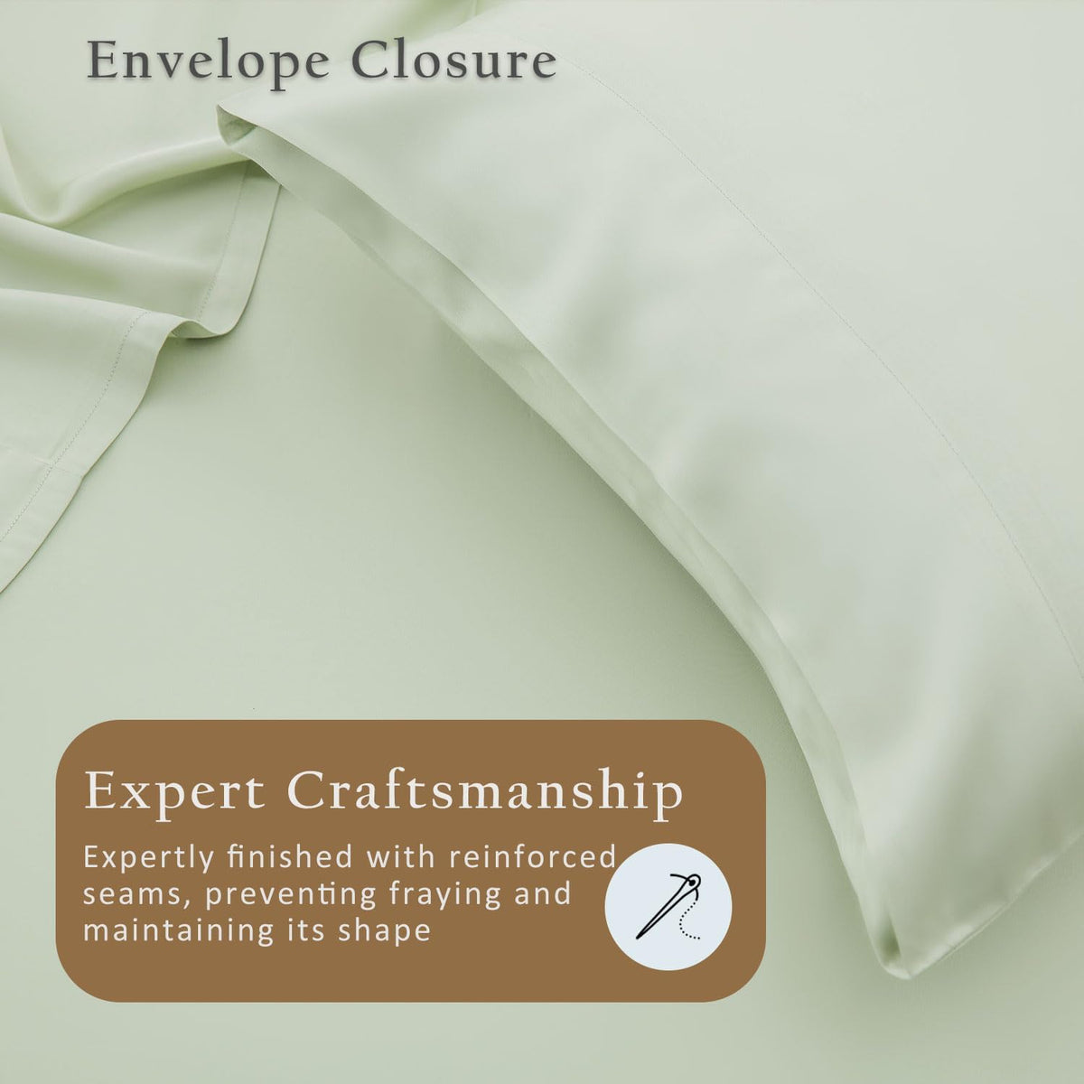 Luxury Pillow Case Set of 2 - Cooling Viscose Derived from Bamboo, Oeko-TEX, Breathabl Silky Soft Pillow Cases with Envelope Closure (Standard, White)