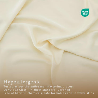 Luxury Pillow Case Set of 2 - Cooling Viscose Derived from Bamboo, Oeko-TEX, Breathabl Silky Soft Pillow Cases with Envelope Closure (Standard, White)