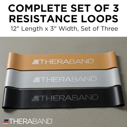 Resistance Band Loop Set, 8" Workout Bands for Strength Training, Stretching & Physical Therapy, Set of 4 Color-Coded Exercise Bands with Varying Resistance Levels, Portable & Durable