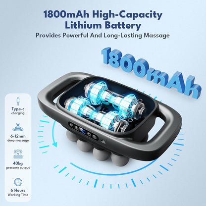 VTT 16 head massage gun deep tissue, Percussion Muscle Massager with 16 Heads, 3 Modes & 30 Intensities,Quiet Handheld Massager for Back Neck Shoulder Legs Muscle Pain Relief