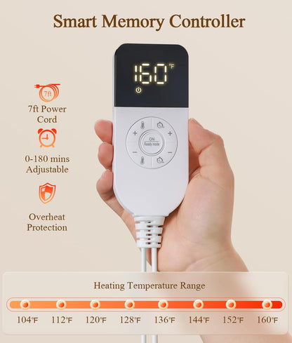 Fast-Heating Far Infrared Heating Pad for Neck and Shoulders and Back