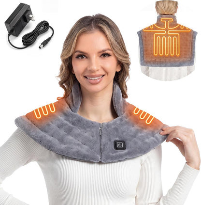 Portable Cordless Heating Pad for Neck and Shoulders Back, 10000mAh Battery