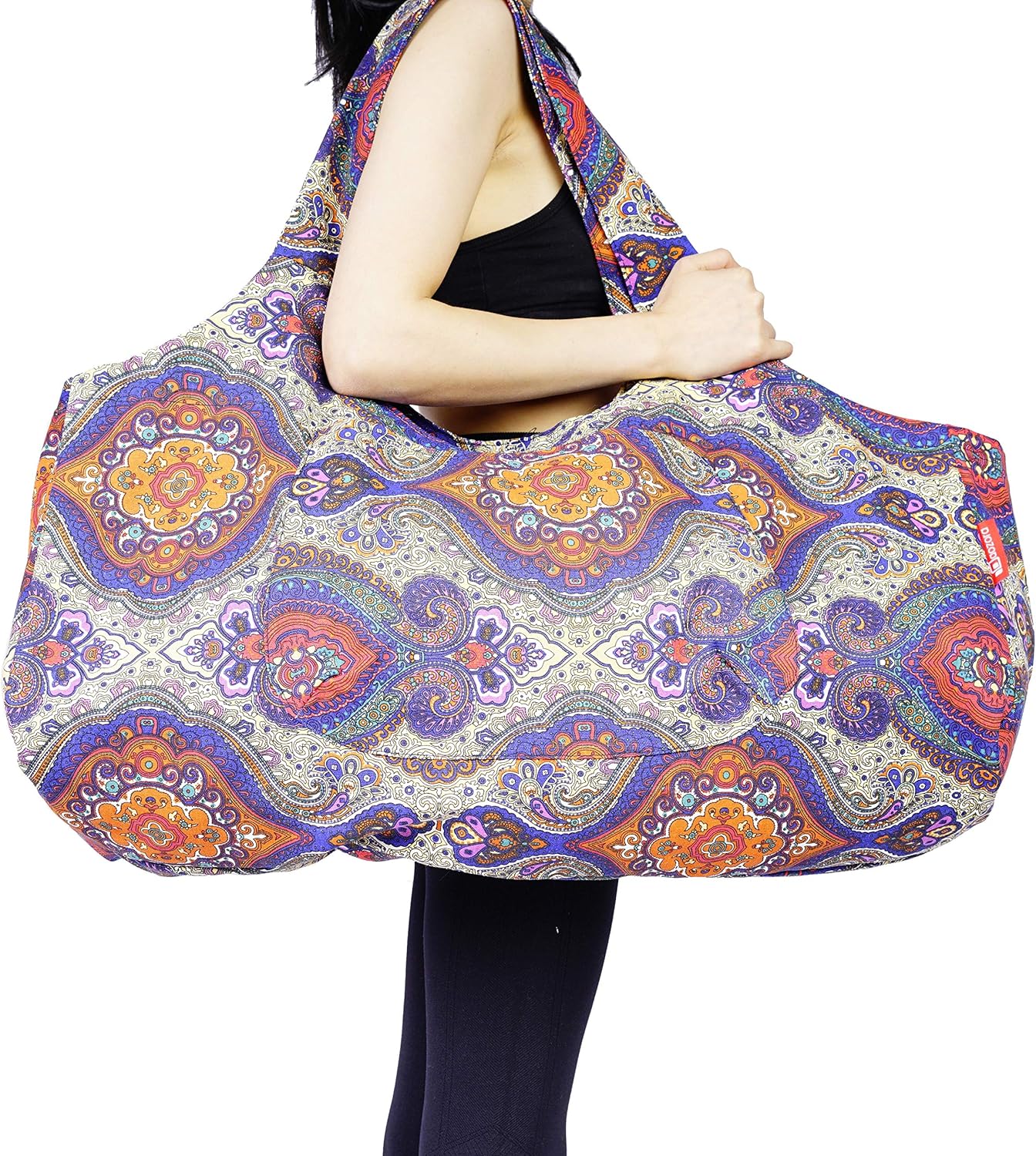 Yoga Mat Bag Large Yoga Mat Tote Sling Carrier with Pockets Fits Mats with Multi-Functional Storage Pockets Light and Durable