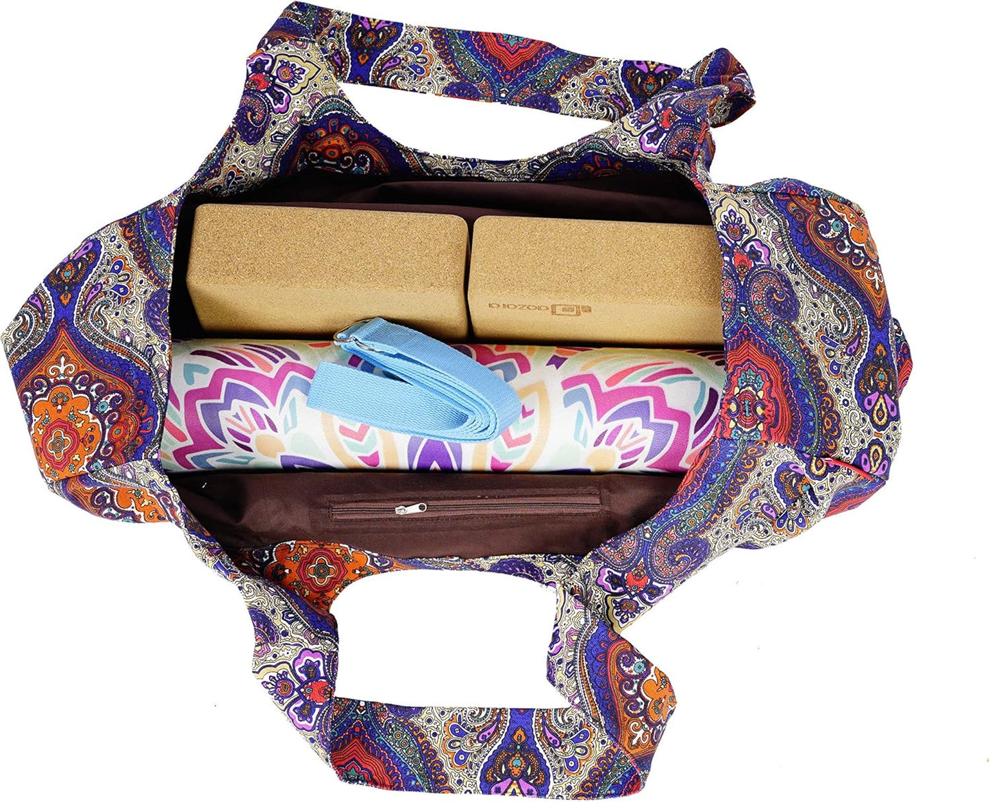 Yoga Mat Bag Large Yoga Mat Tote Sling Carrier with Pockets Fits Mats with Multi-Functional Storage Pockets Light and Durable