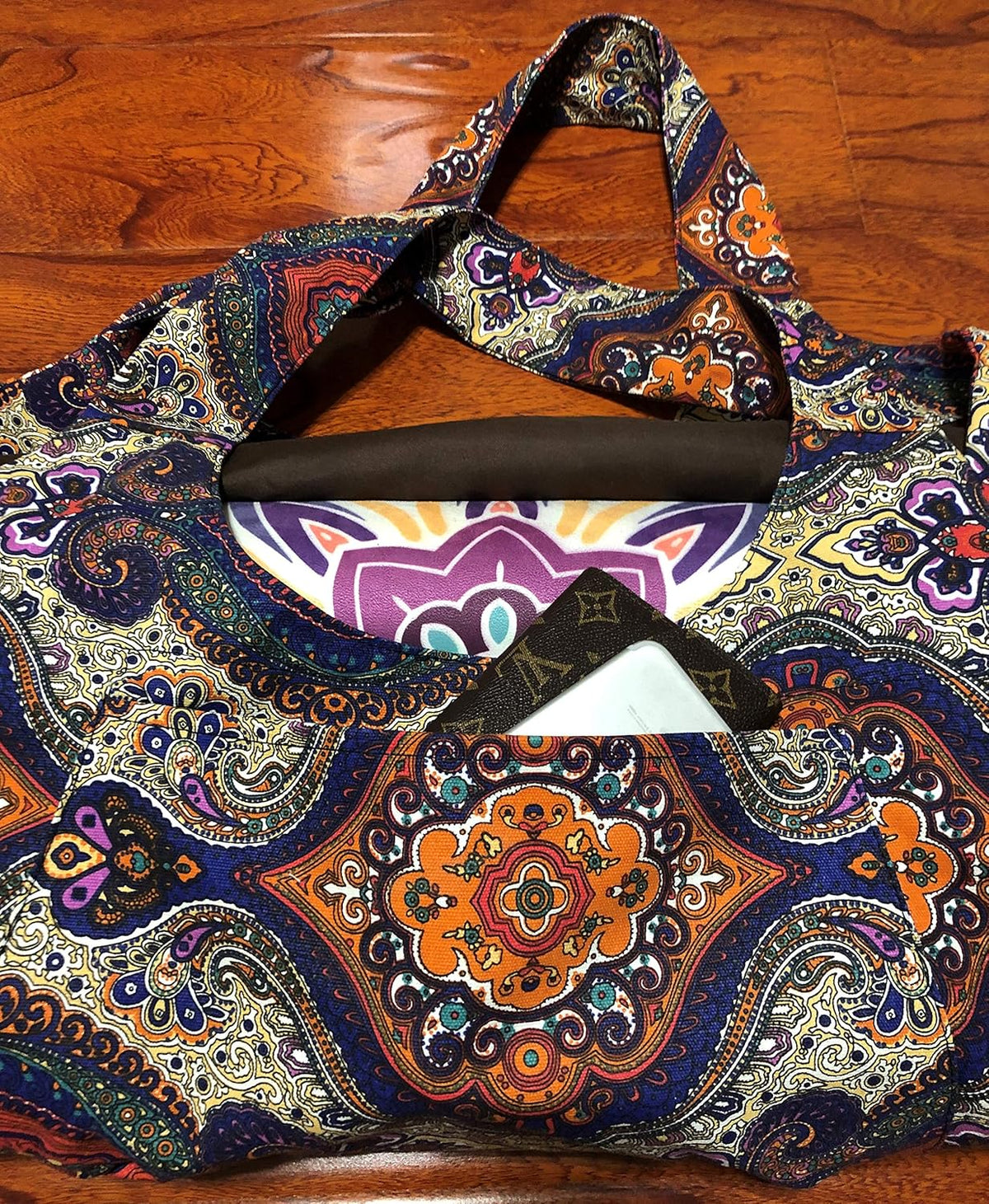 Yoga Mat Bag Large Yoga Mat Tote Sling Carrier with Pockets Fits Mats with Multi-Functional Storage Pockets Light and Durable