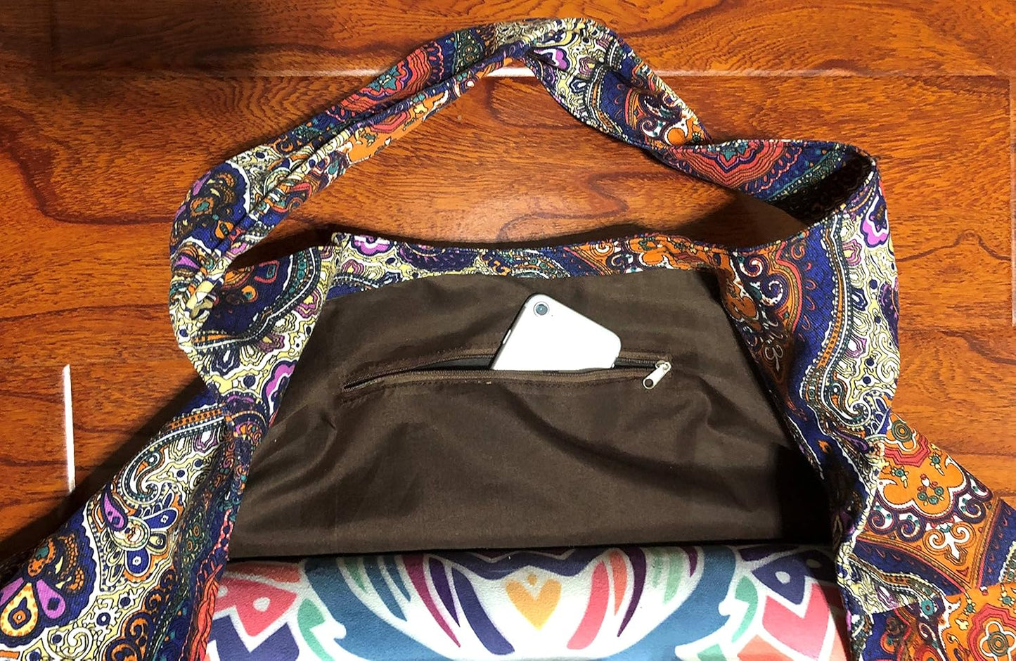 Yoga Mat Bag Large Yoga Mat Tote Sling Carrier with Pockets Fits Mats with Multi-Functional Storage Pockets Light and Durable