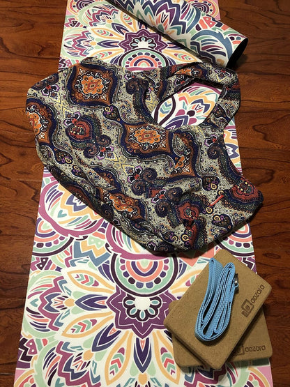 Yoga Mat Bag Large Yoga Mat Tote Sling Carrier with Pockets Fits Mats with Multi-Functional Storage Pockets Light and Durable
