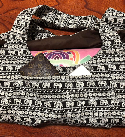 Yoga Mat Bag Large Yoga Mat Tote Sling Carrier with Pockets Fits Mats with Multi-Functional Storage Pockets Light and Durable