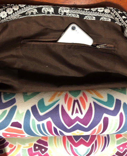 Yoga Mat Bag Large Yoga Mat Tote Sling Carrier with Pockets Fits Mats with Multi-Functional Storage Pockets Light and Durable