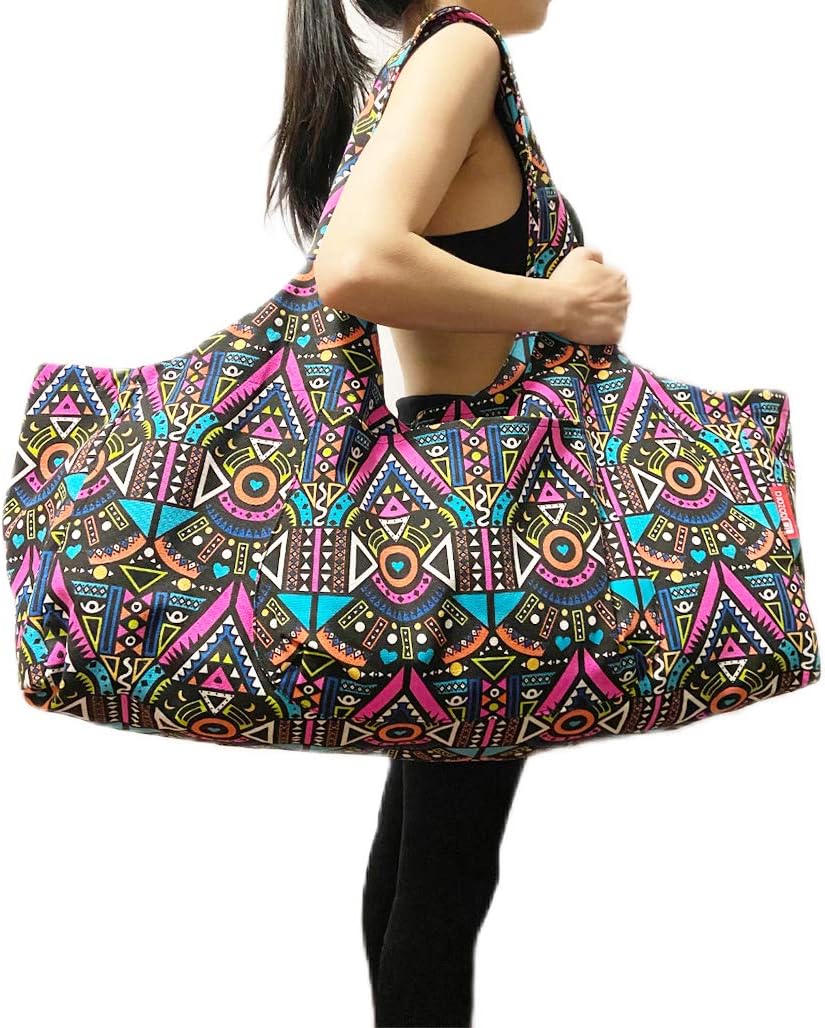 Yoga Mat Bag Large Yoga Mat Tote Sling Carrier with Pockets Fits Mats with Multi-Functional Storage Pockets Light and Durable