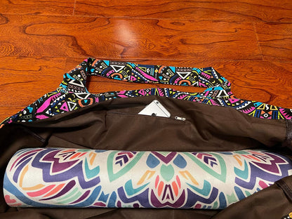 Yoga Mat Bag Large Yoga Mat Tote Sling Carrier with Pockets Fits Mats with Multi-Functional Storage Pockets Light and Durable