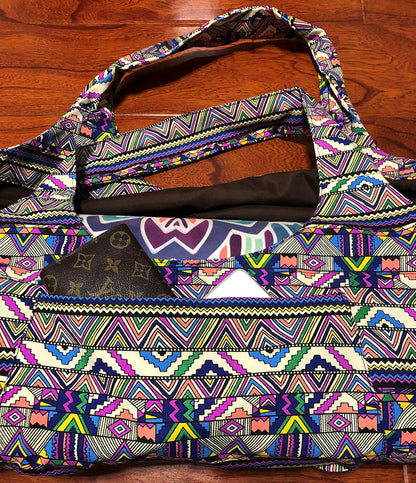 Yoga Mat Bag Large Yoga Mat Tote Sling Carrier with Pockets Fits Mats with Multi-Functional Storage Pockets Light and Durable