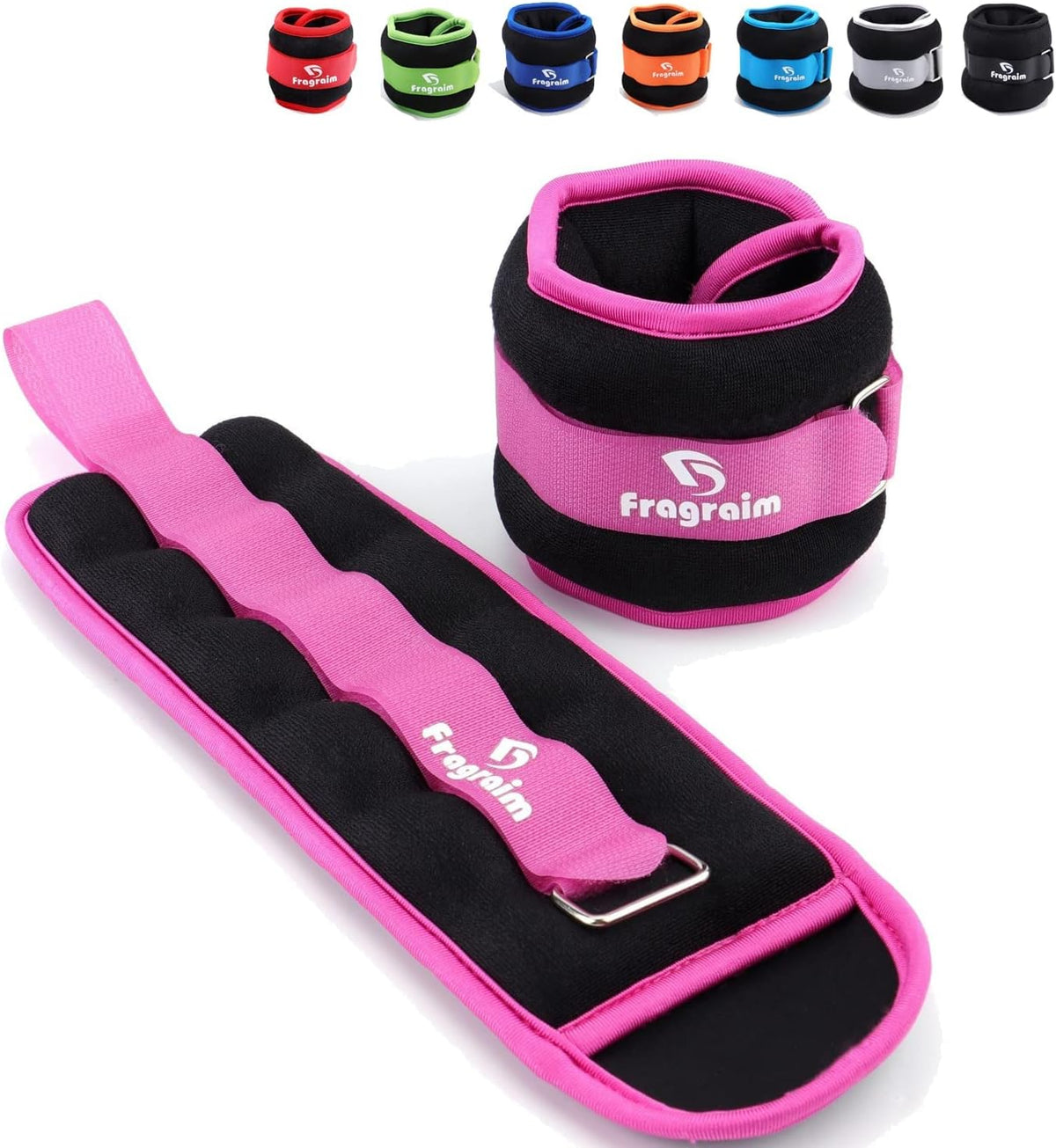 Ankle Weights for Women, Men and Kids - 1/2/3/4/6/8/10/12/15/20 LBS 1 Pair Strength Training Wrist/Leg/Arm Weight with Adjustable Strap for Jogging, Gymnastics, Aerobics, Home Fitness, Physical Therapy