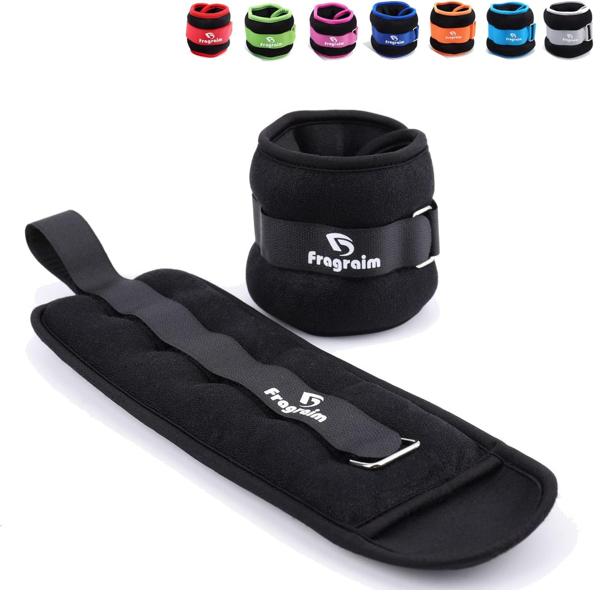 Ankle Weights for Women, Men and Kids - 1/2/3/4/6/8/10/12/15/20 LBS 1 Pair Strength Training Wrist/Leg/Arm Weight with Adjustable Strap for Jogging, Gymnastics, Aerobics, Home Fitness, Physical Therapy