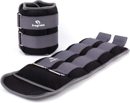 Ankle Weights for Women, Men and Kids - 1/2/3/4/6/8/10/12/15/20 LBS 1 Pair Strength Training Wrist/Leg/Arm Weight with Adjustable Strap for Jogging, Gymnastics, Aerobics, Home Fitness, Physical Therapy