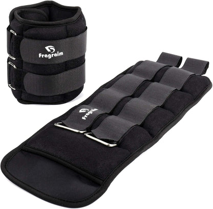 Ankle Weights for Women, Men and Kids - 1/2/3/4/6/8/10/12/15/20 LBS 1 Pair Strength Training Wrist/Leg/Arm Weight with Adjustable Strap for Jogging, Gymnastics, Aerobics, Home Fitness, Physical Therapy