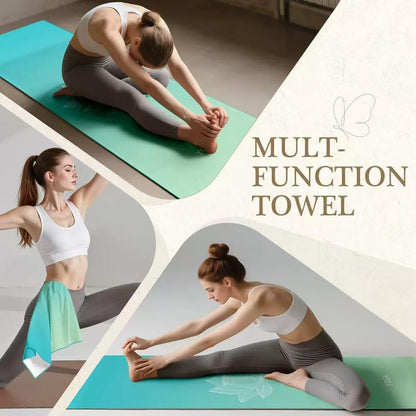 Yoga Towels, Non Slip Hot Yoga Mat Towel with Grip Dots,Super-Absorbent Soft Microfiber Yoga Blanket for Pilates, Fitness and Workout 72inch x 24inch