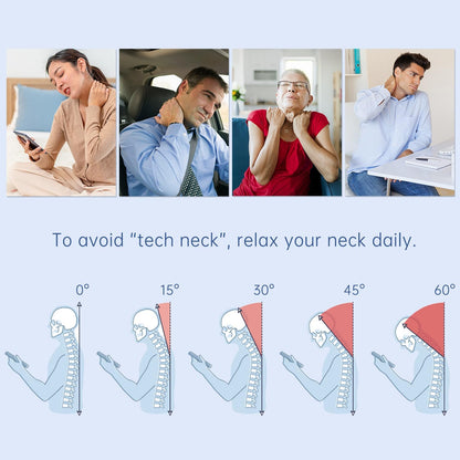 Cervical Traction Device, Neck Stretcher with Heat & Electrotherapy