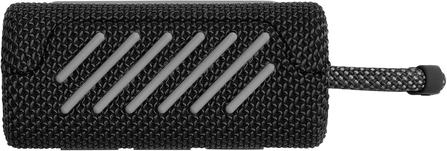 Go 3 - Portable Mini Bluetooth Speaker, big audio and punchy bass, IP67 waterproof and dustproof, 5 hours of playtime, speaker for home, outdoor and travel (Black)