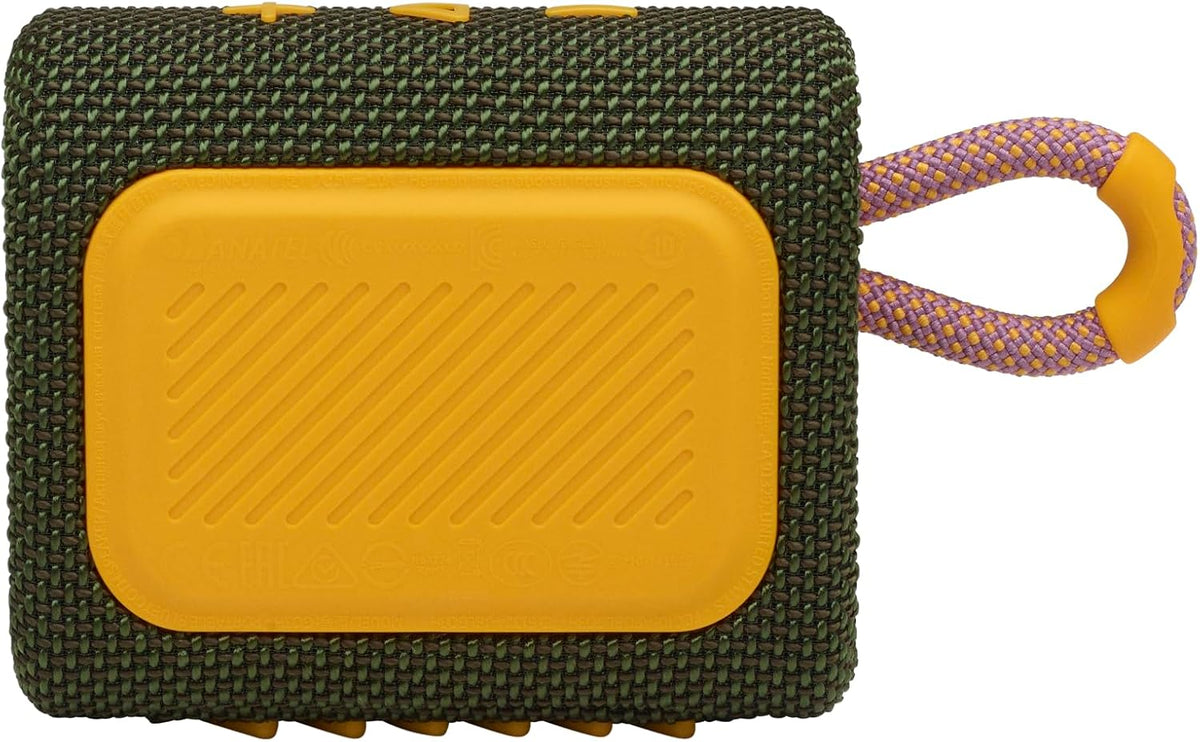 Go 3 - Portable Mini Bluetooth Speaker, big audio and punchy bass, IP67 waterproof and dustproof, 5 hours of playtime, speaker for home, outdoor and travel (Black)