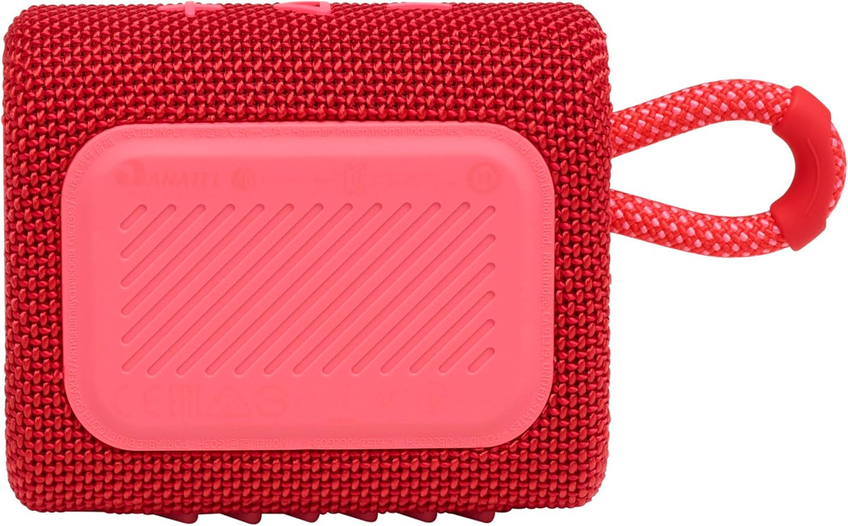 Go 3 - Portable Mini Bluetooth Speaker, big audio and punchy bass, IP67 waterproof and dustproof, 5 hours of playtime, speaker for home, outdoor and travel (Black)