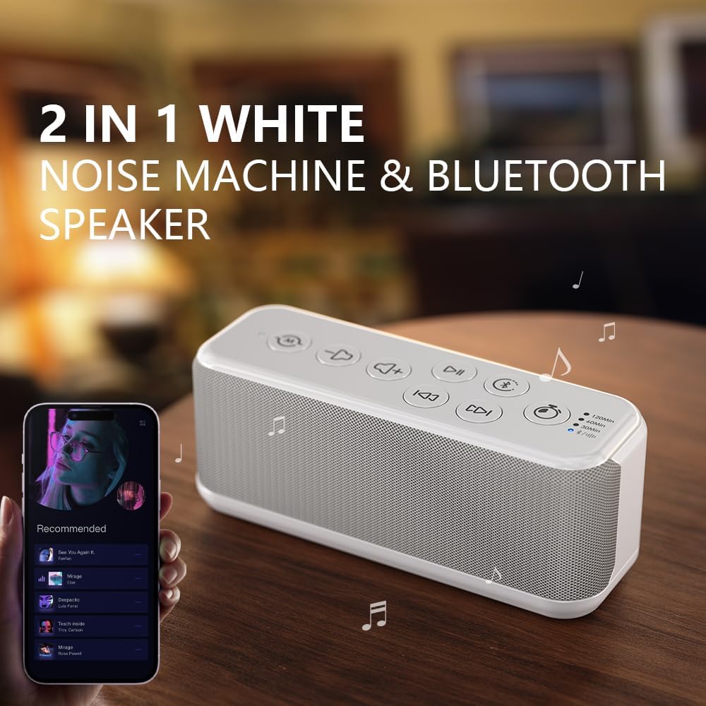 White Noise Machine, Sound Machine for Office Privacy, Sleep and Focus